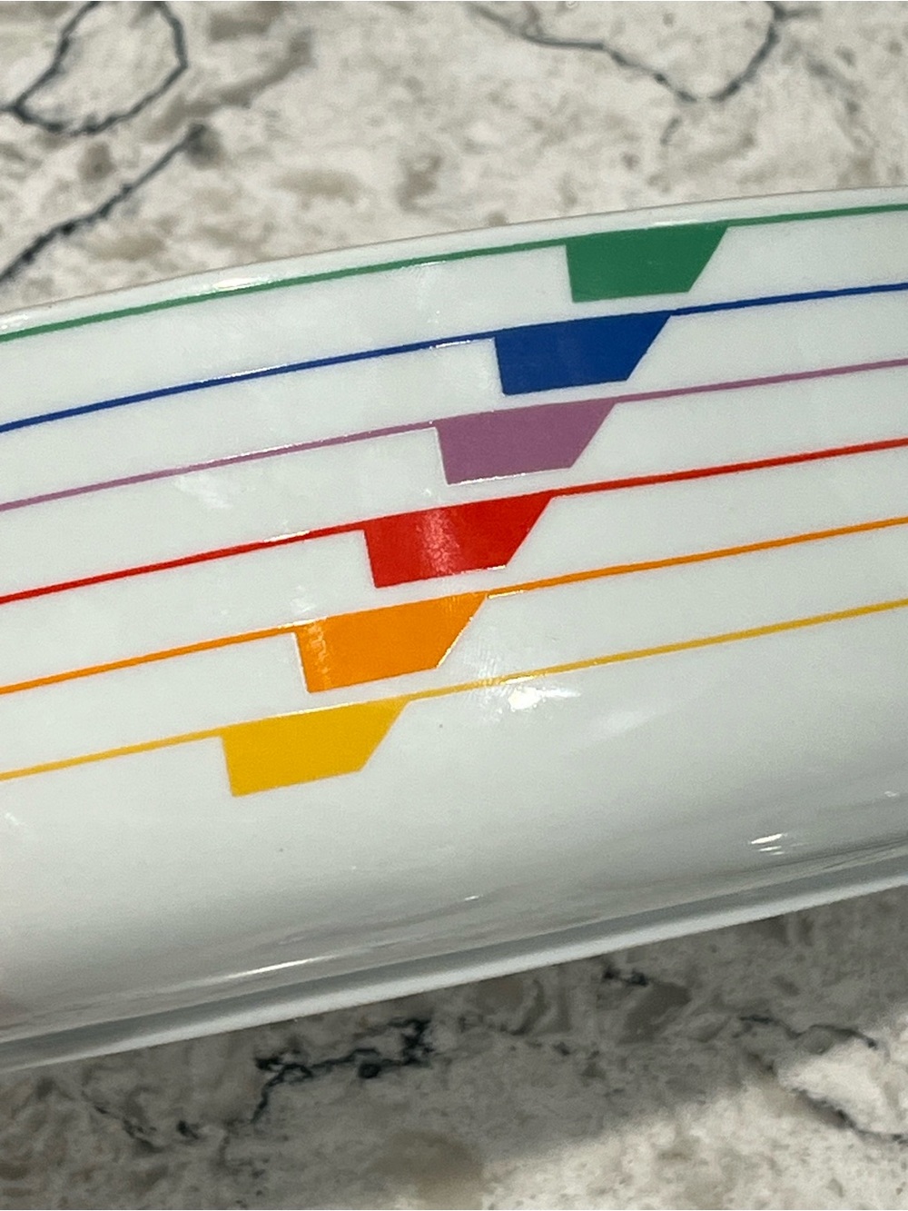 1980 Vintage Block SEXTET Harmony Rainbow Vista Alegre kitchenware pot lid - Picture 6 of 7